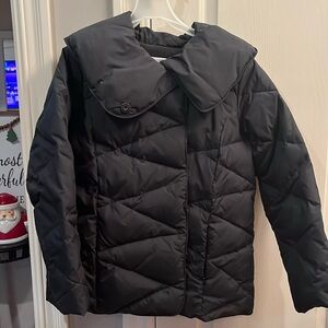Maternity Black Puffer Coat